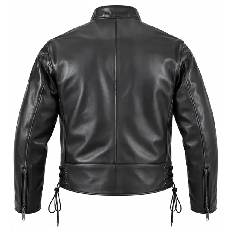Vanson Swedish Vintage Style Motorcycle Leather Jacket - Image 2