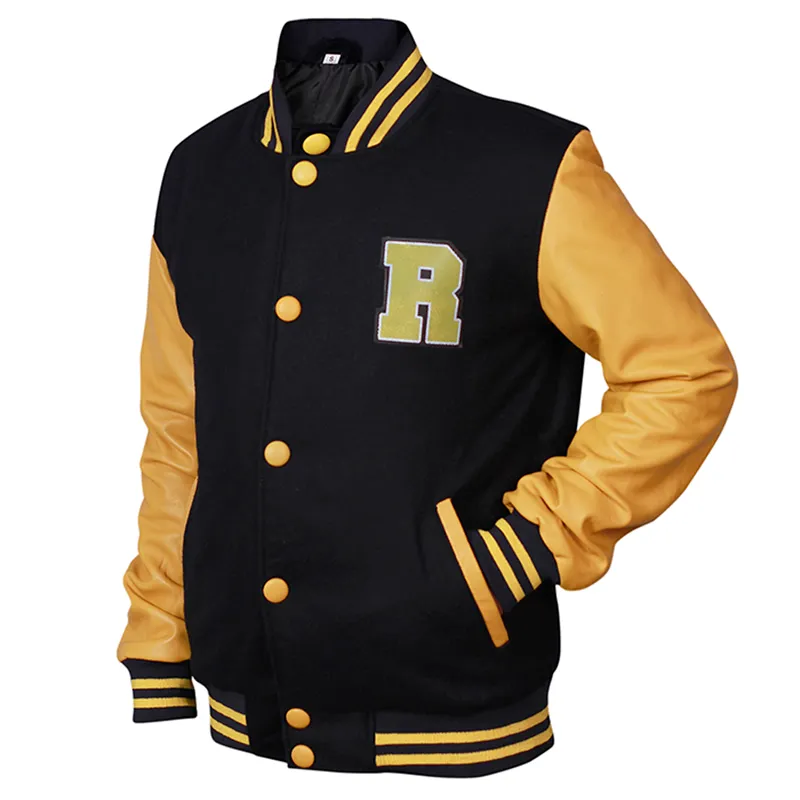 Men's Varsity Baseball Letterman Bomber Jacket - Image 2