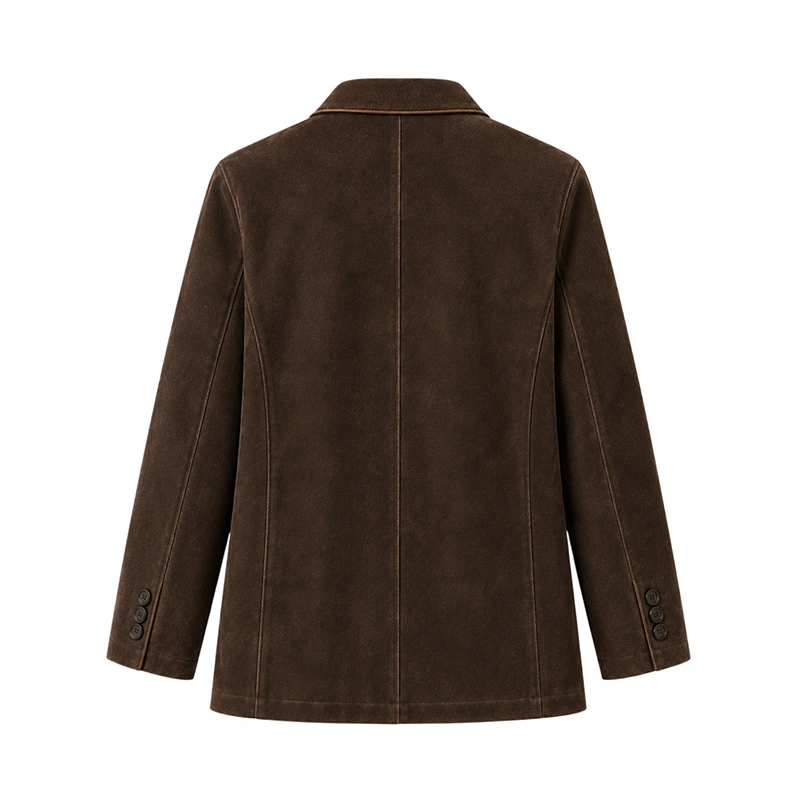 Voicemails for Isabelle 2026 Zoey Deutch Brown Coat - Image 2