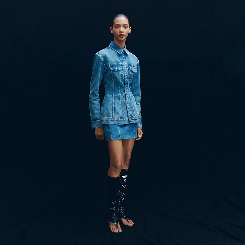 WARDROBE.NYC H&M Denim Hourglass Jacket - Image 7