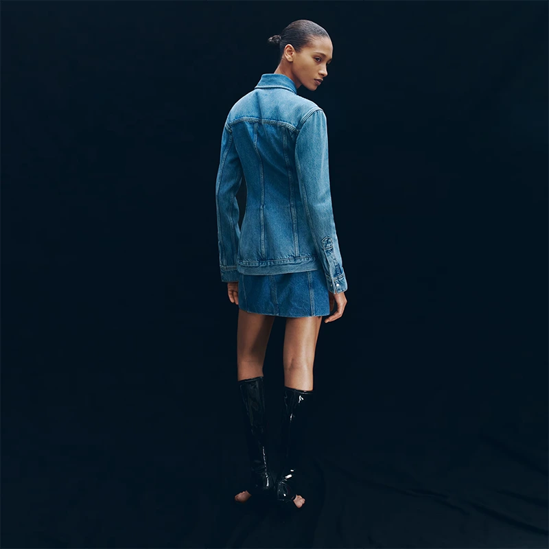 WARDROBE.NYC H&M Denim Hourglass Jacket - Image 8