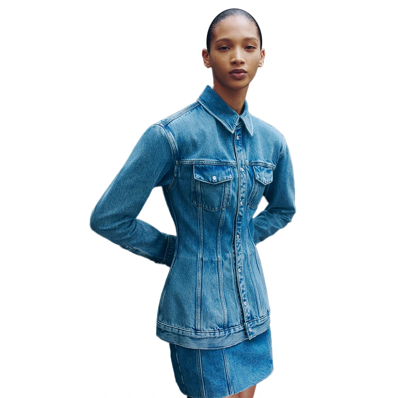 WARDROBE.NYC H&M Denim Hourglass Jacket - Image 5