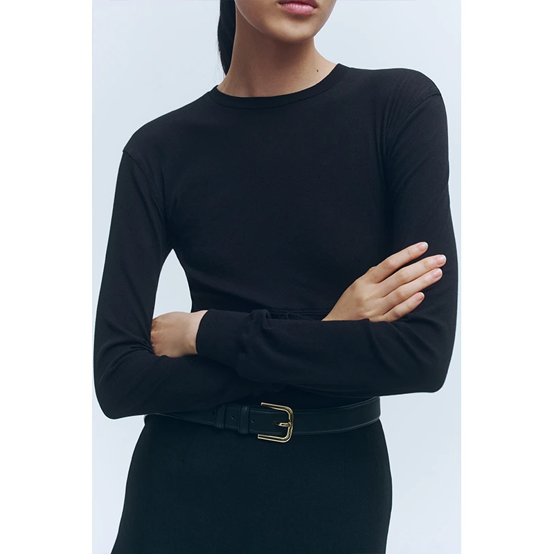 WARDROBE.NYC H&M Long-Sleeved Cotton Top - Image 5