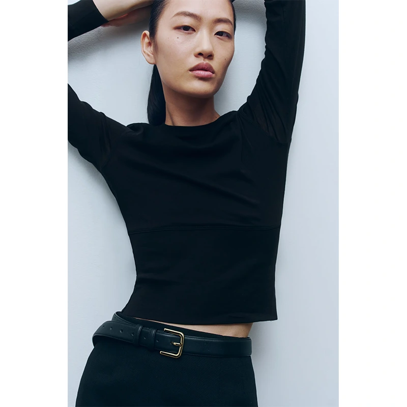 WARDROBE.NYC H&M Long-Sleeved Cotton Top - Image 4