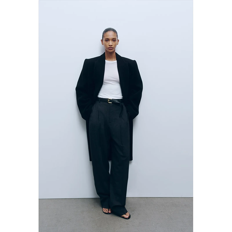 WARDROBE.NYC H&M White Long-Sleeved Cotton Top - Image 8
