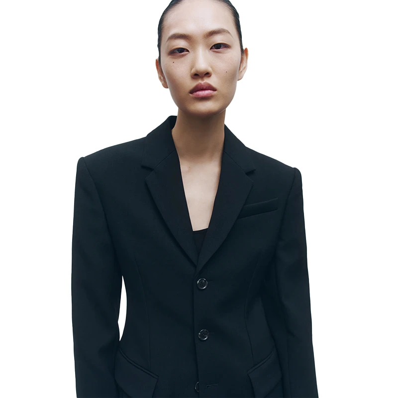 WARDROBE.NYC H&M Wool-Blend Hourglass Blazer - Image 4