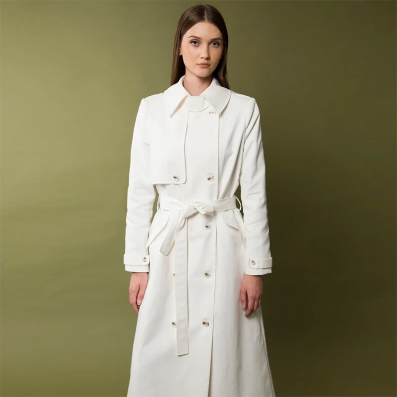 White Trench Coat - Image 2