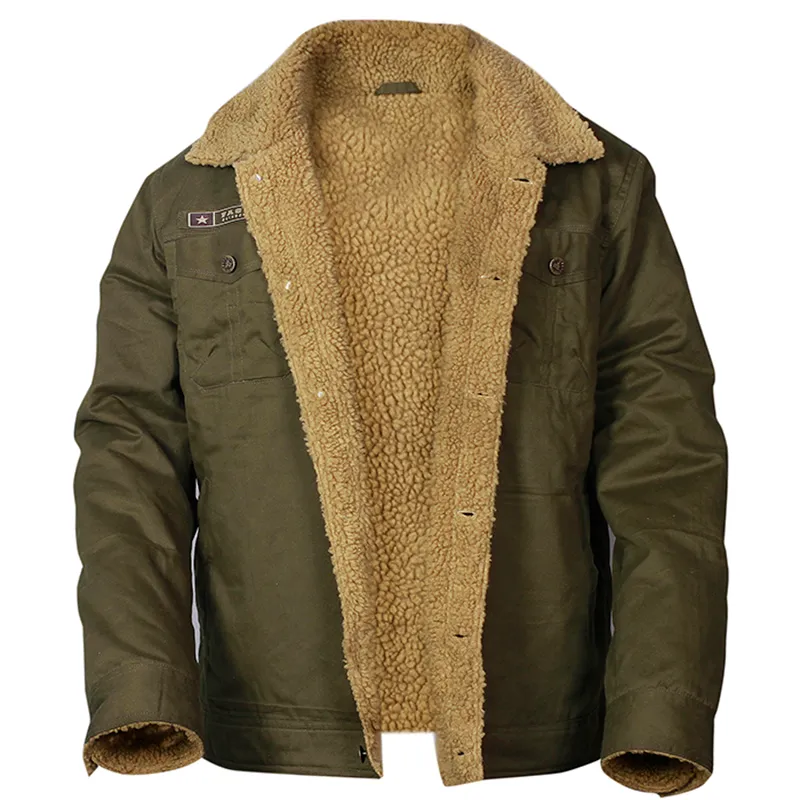 Men's Jacket Coats Winter Military Bomber Jackets - Image 2