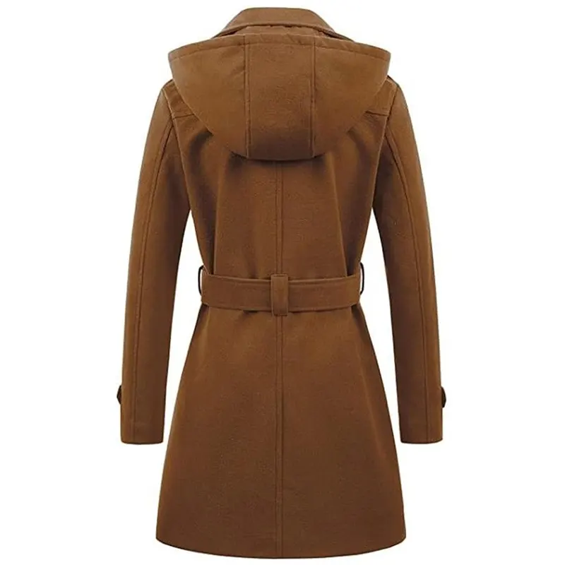 Women's Winter Mid Length Overcoat - Image 2