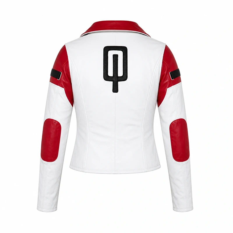 Womens Aria T'loak Mass Effect Leather Jacket - Image 3