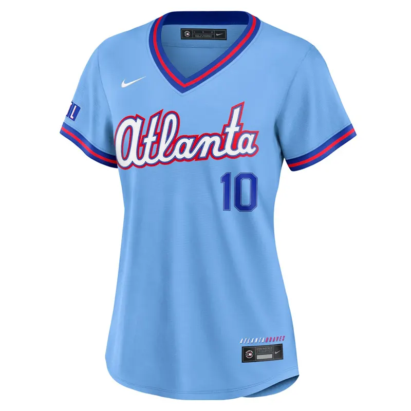 Womens Atlanta Braves Chipper Jones Nike Jersey - Image 2