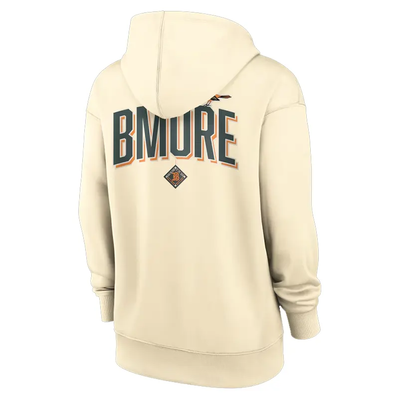 Womens Baltimore Orioles Nike Cream 2026 City Connect Authentic Collection Therma Hoodie - Image 2