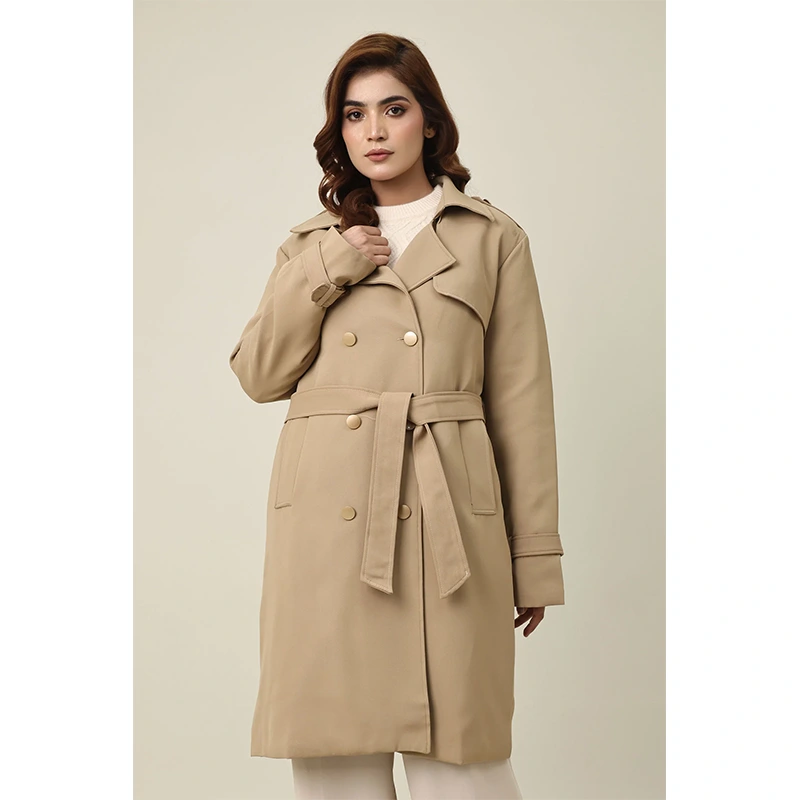 Women's Double Breasted Trench Coat
