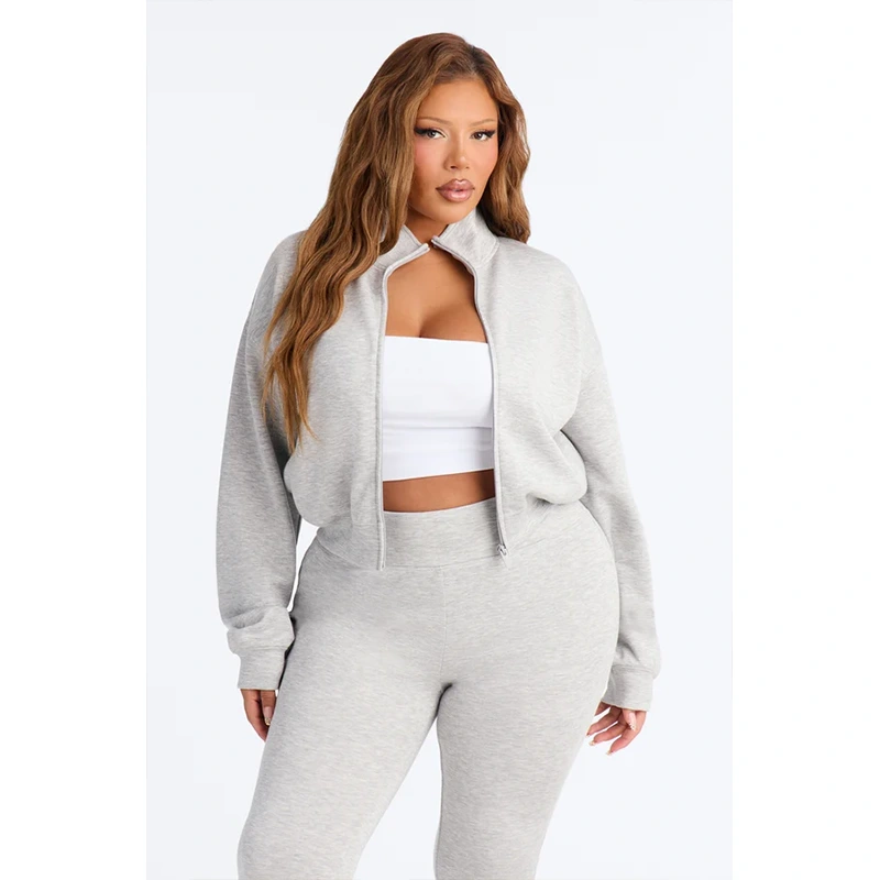 Women's Fashion Nova Bella Scuba Zip Up Jacket - Image 2