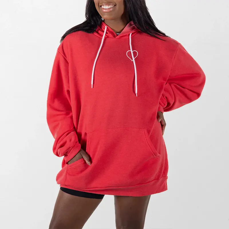 Womens Heart Giant Hoodie - Image 2
