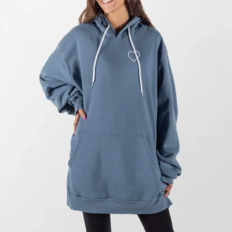 Womens Heart Giant Hoodie - Image 3
