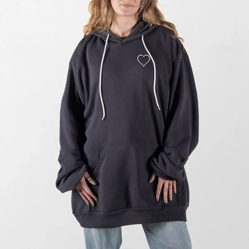 Womens Heart Giant Hoodie - Image 4