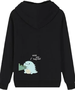 Women's Lovely Dinosaur Matching Couple Hoodie