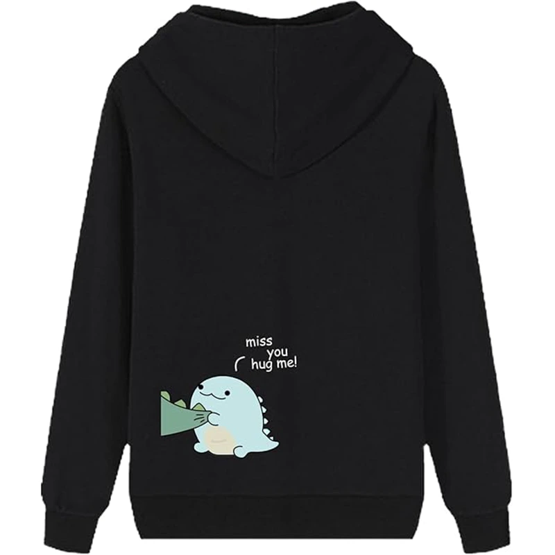 Women's Lovely Dinosaur Matching Couple Hoodie