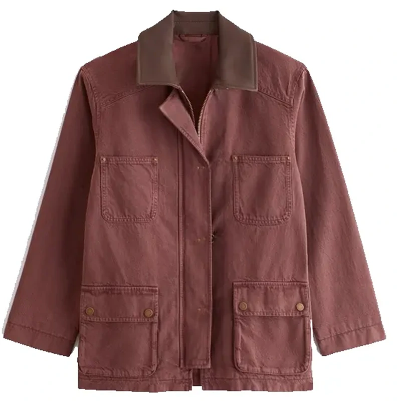 Women's Mid-Length Denim Barn Jacket