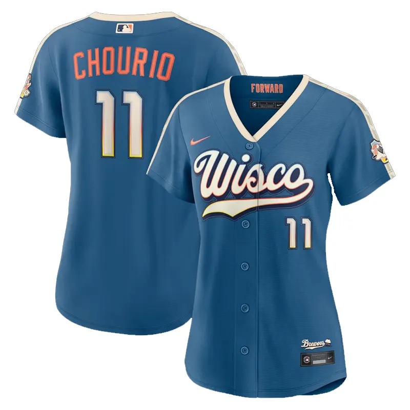 Womens Milwaukee Brewers Jackson Chourio Nike Jersey