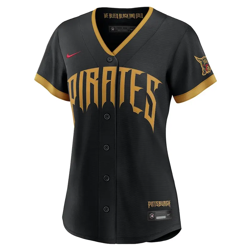 Womens Pittsburgh Pirates Paul Skenes Nike Black Jersey - Image 2