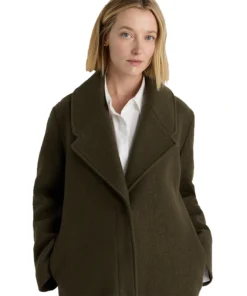 Women's Quince 100% Merino Wool Shawl Collar Long Coat