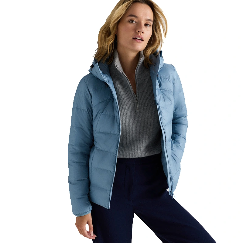 Women's Quince Lightweight Down Packable Puffer Hooded Jacket - Image 5