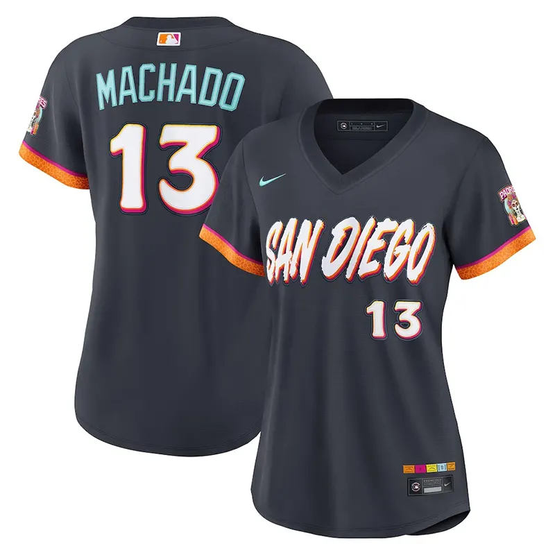 Womens San Diego Padres Manny Machado Nike Obsidian Stadium Jersey