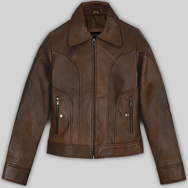 Women's Selena Gomez Coach SS18 Leather Jacket
