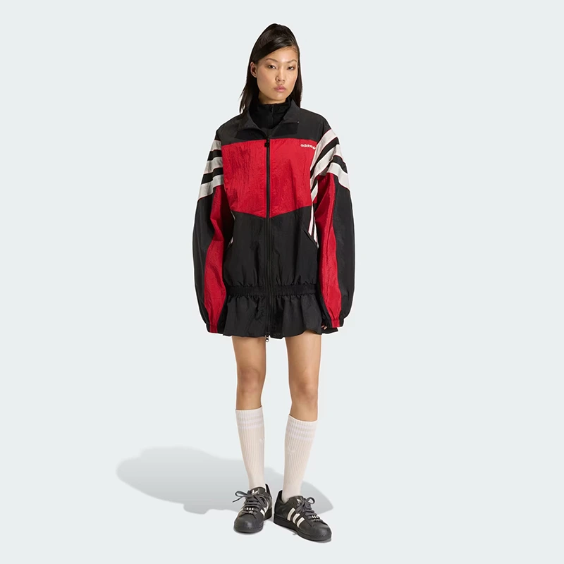 Womens adidas Santiago Woven Jacket - Image 7