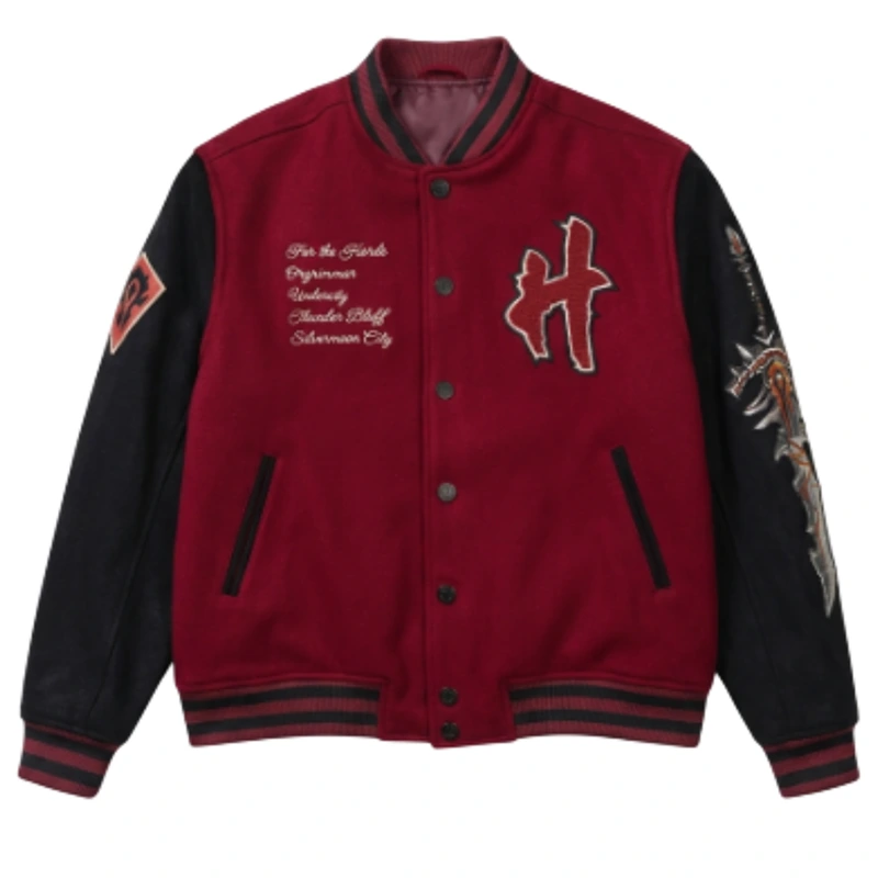 World Of Warcraft Horde Varsity Jacket
