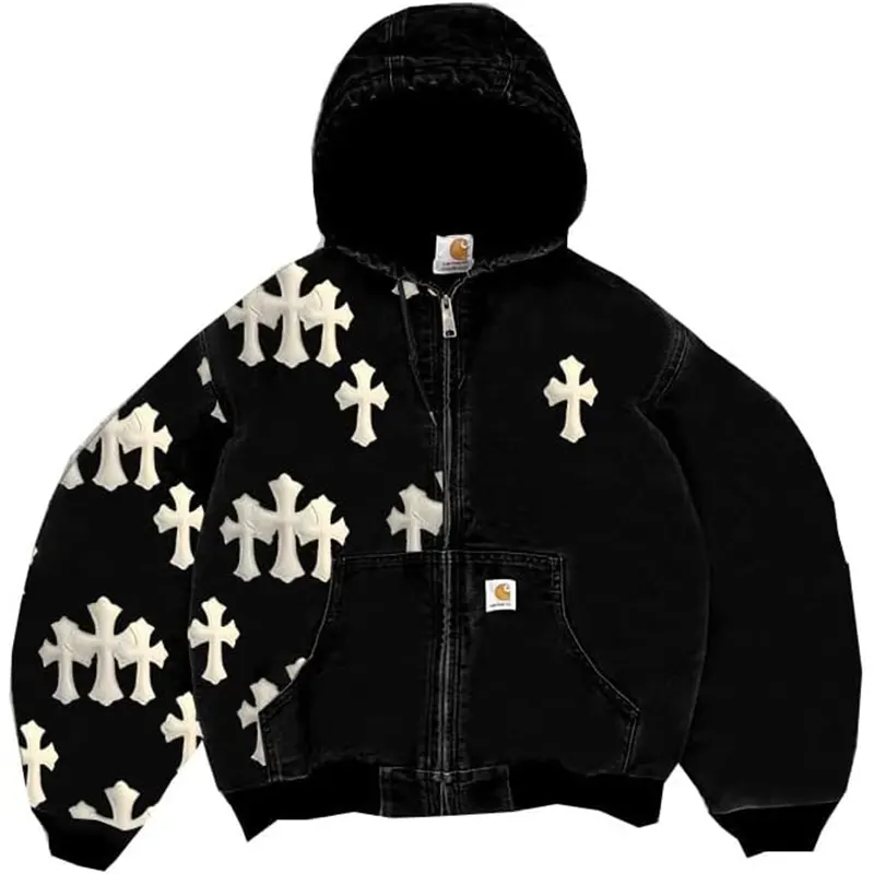 Y2K Pattern Retro Street Hip Hop Couple Printed Hoodie