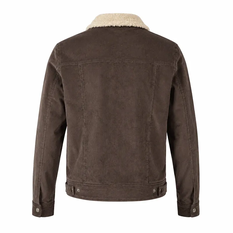 Yellowstone John Dutton Brown Corduroy Jacket - Image 2