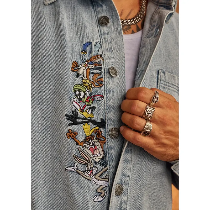 YoungLA x Looney Tunes Denim Shirt - Image 6