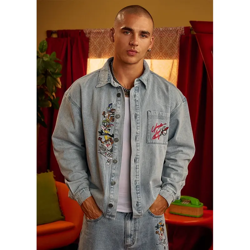 YoungLA x Looney Tunes Denim Shirt - Image 7