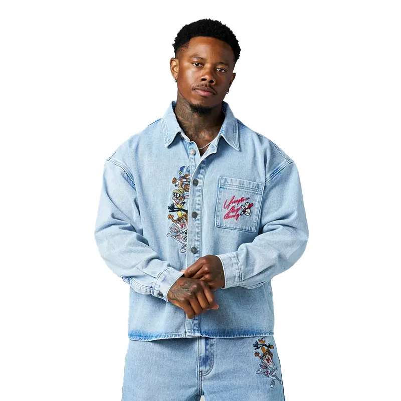 YoungLA x Looney Tunes Denim Shirt - Image 4