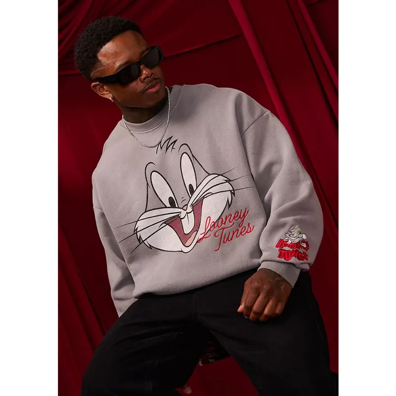 YoungLA x Looney Tunes Face Bunny Crewneck - Image 4