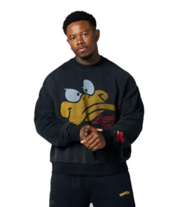 YoungLA x Looney Tunes Face Daffy Crewneck