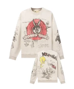 YoungLA x Looney Tunes Graffiti Allover Sketch Crewneck