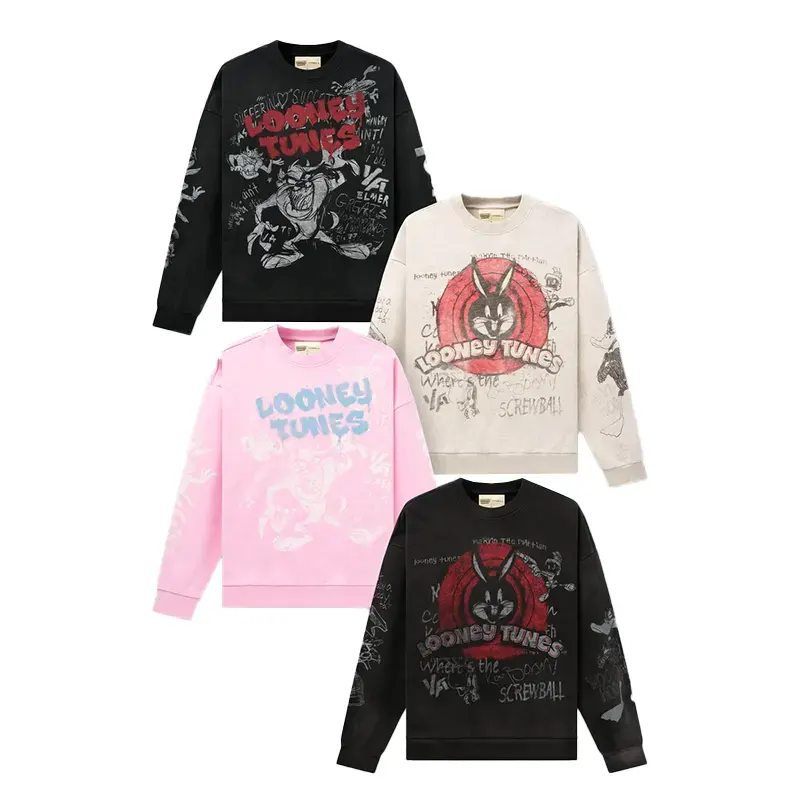 YoungLA x Looney Tunes Graffiti Allover Sketch Crewneck - Image 6