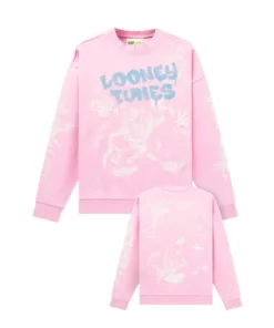 YoungLA x Looney Tunes Graffiti Pink Sketch Crewneck