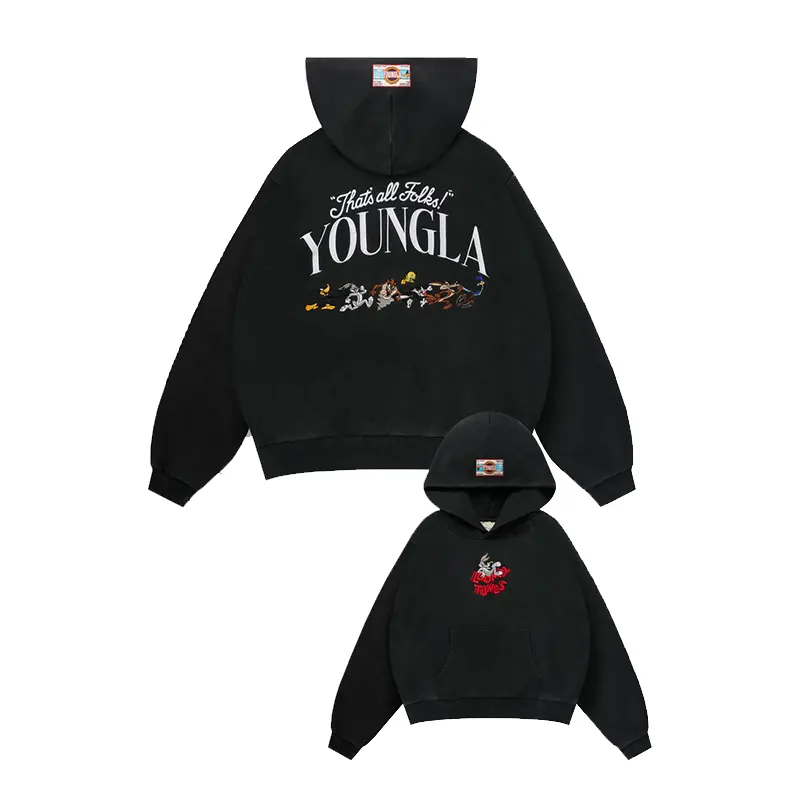 YoungLA x Looney Tunes Last Run Embroidered Hoodie