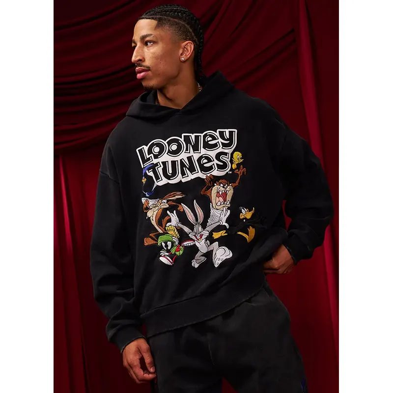 YoungLA x Looney Tunes The Crew Embroidered Hoodie - Image 2