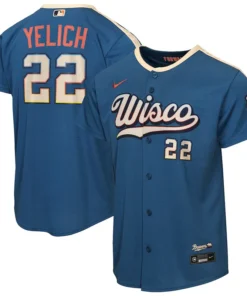 Youth Milwaukee Brewers Christian Yelich Nike Jersey