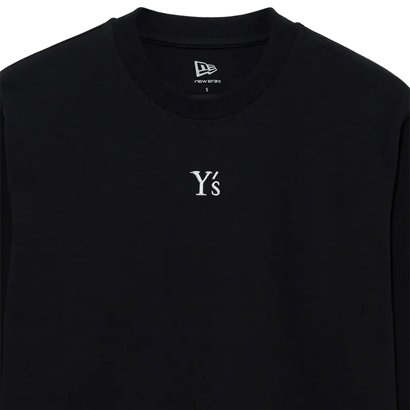 Y's x New Era Long Sleeve Black Cotton Tee - Image 3