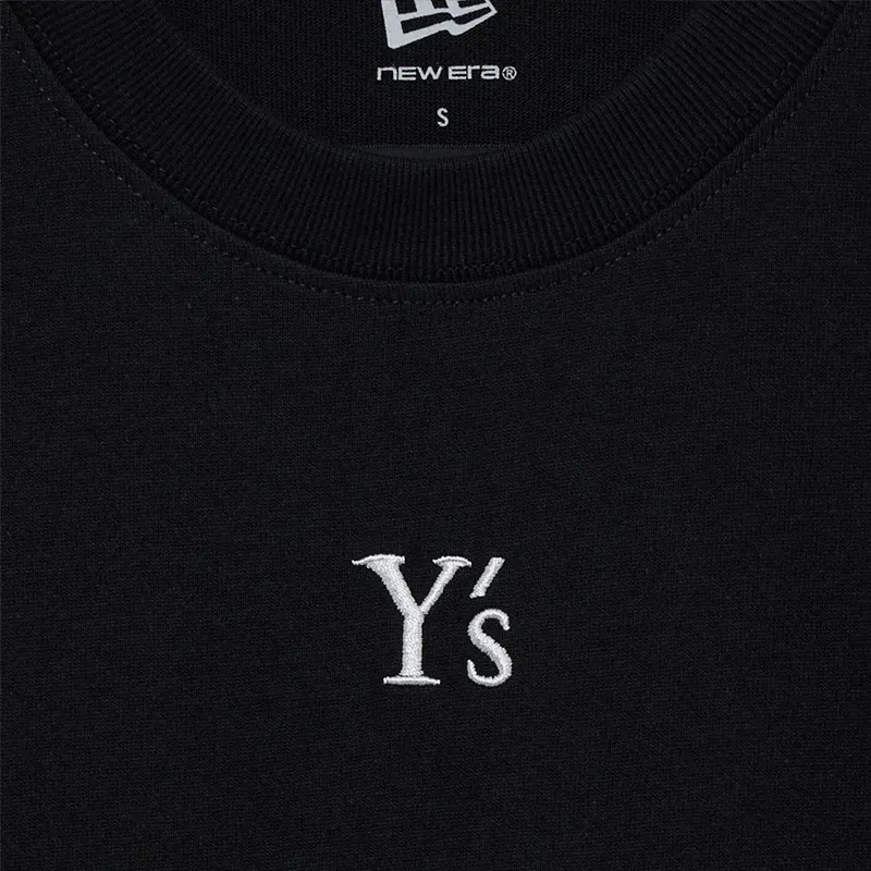 Y's x New Era Long Sleeve Black Cotton Tee - Image 6