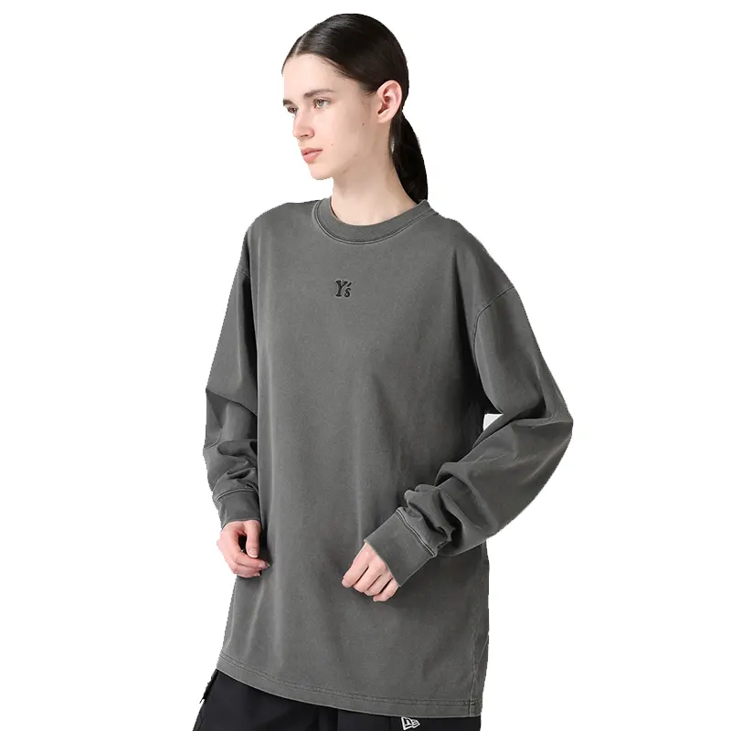 Y's x New Era Long Sleeve Cotton Tee - Image 7