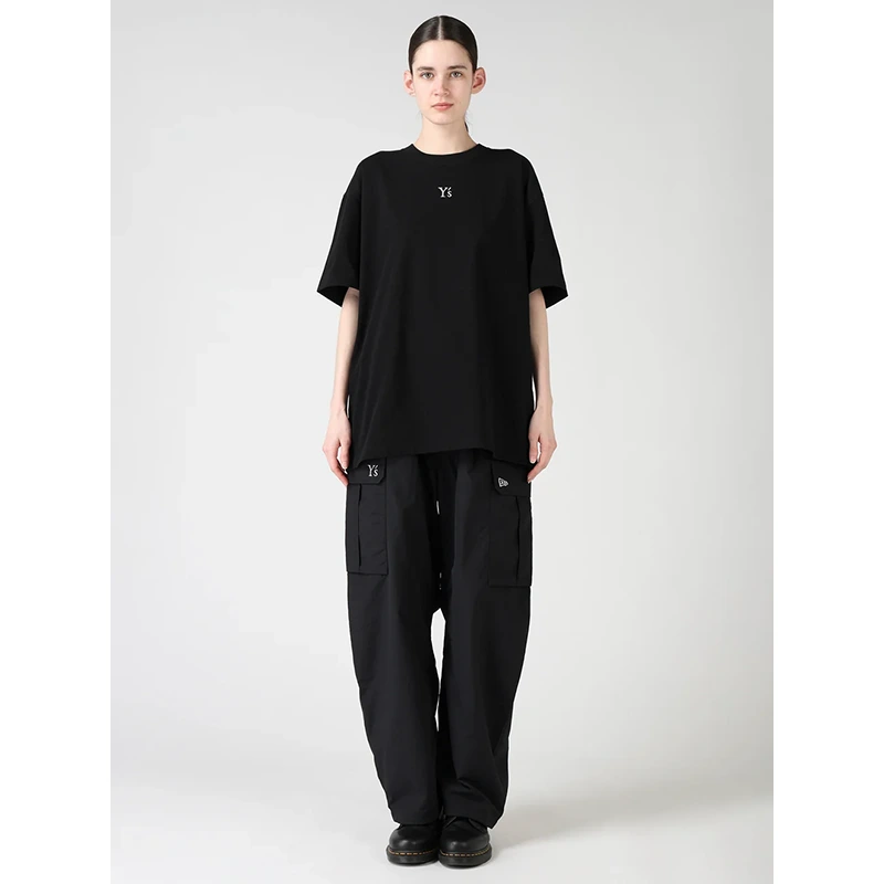 Y's x New Era Short Sleeve Black Cotton Tee - Image 10