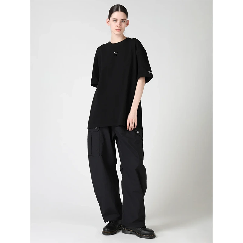 Y's x New Era Short Sleeve Black Cotton Tee - Image 9